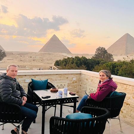 Great Scarab Pyramids View Hotel Kafret el-Gabal Exterior foto