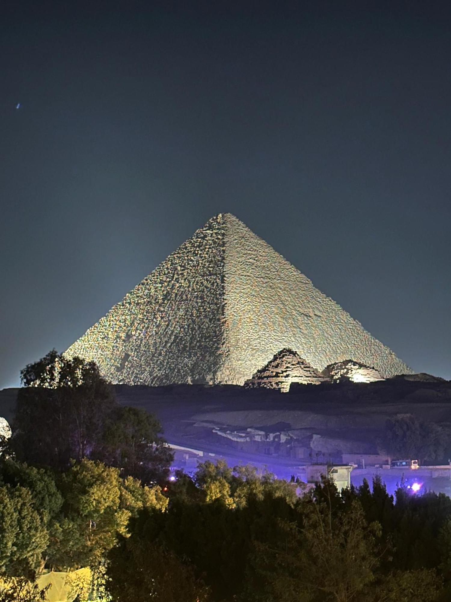 Great Scarab Pyramids View Hotel Kafret el-Gabal Exterior foto